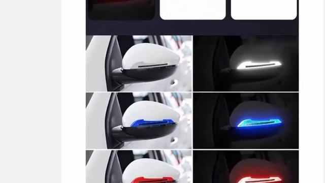 1 пара, Предупреждение полосы для зеркала заднего вида смотреть онлайн