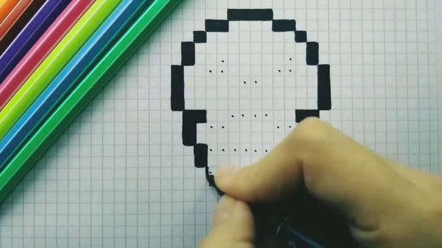 How to Draw a Cute Ice Cream/Как нарисовать мороженое по клеточкам смотреть онлайн