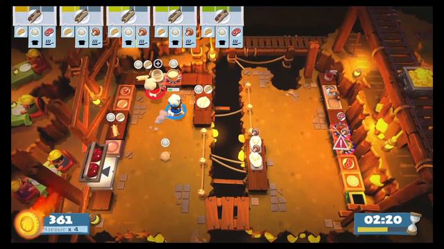 Overcooked 2 прохождение вдвоем #2 на nintendo switch смотреть онлайн