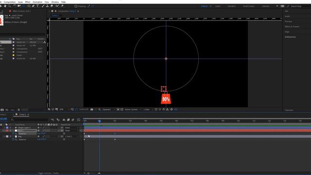 Как создать карусель в After Effect без плагинов. ( a carousel in After Effect without plugins.) смотреть онлайн
