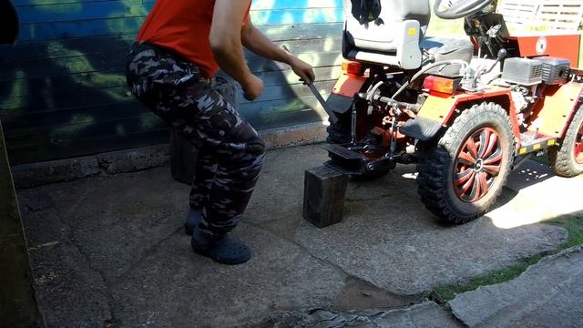 Из мотоблока в минитрактор... Трёх точечная навеска. смотреть онлайн