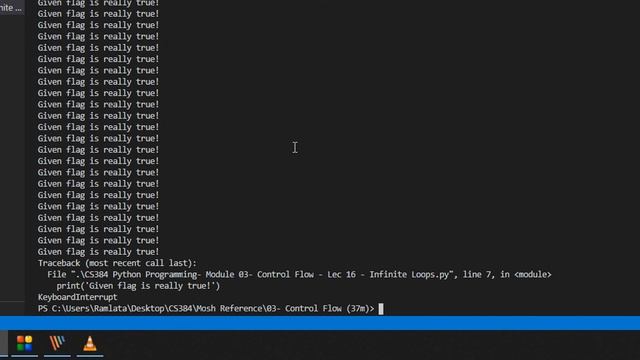 CS384 Python Programming Module 03 Control Flow Lec 16 Infinite Loops смотреть онлайн