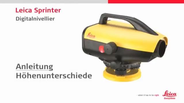 Цифровой нивелир Leica Sprinter смотреть онлайн
