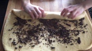 Кулич с шоколадной начинкой/ БЕЛКОВАЯ ГЛАЗУРЬ