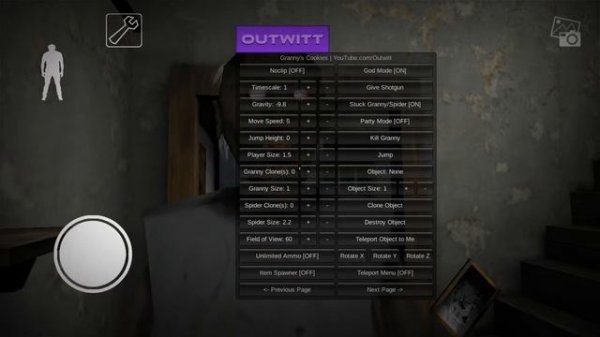 Granny Mod Menu Outwitt | Game Horror Android