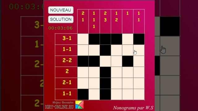 Игра увлекательный японский кроссворд онлайн смотреть онлайн