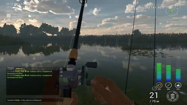 Fishing Planet/Эверглэйдс/Фарм, на Большеротых и Павлиньих Бассах, на озере Эверглейдс смотреть онлайн