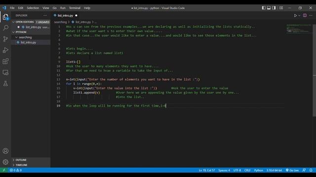 Dynamic Initialization of Lists in Python смотреть онлайн