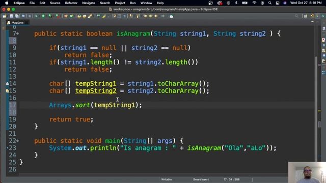 Como resolver o problema de anagrama em java | entrevista técnica para desenvolvedor junior смотреть онлайн