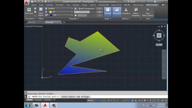 autocad - Hatch,Gradient,Lengthen,Join,Break смотреть онлайн