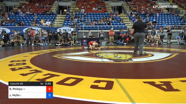 126 Lbs Cons 64 2 Rhodney Phillips Arkansas Vs Joel Mylin Illinois смотреть онлайн