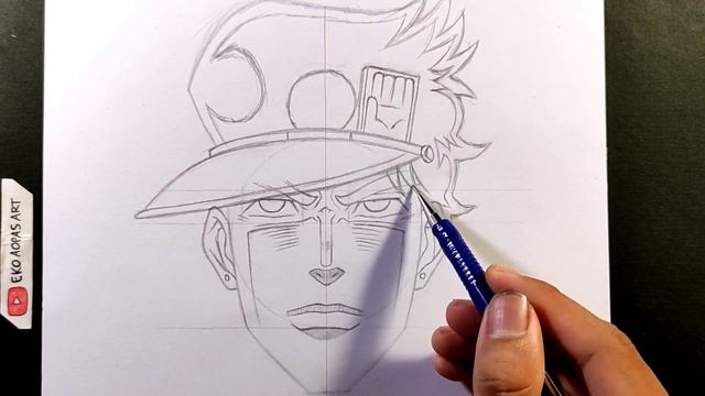 How to Draw Jotaro Kujo - Jojo's Bizarre Adventure смотреть онлайн
