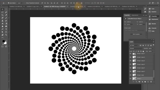 Geometric transformation Photoshop смотреть онлайн