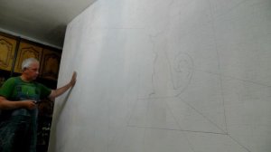 замер  стены и расчёт количества жидких обоев