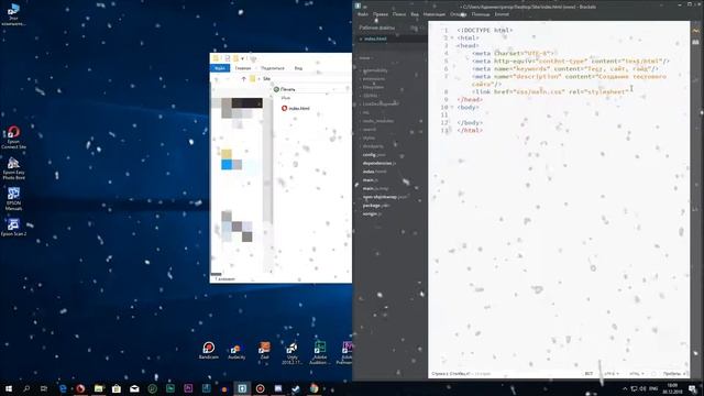 Как сделать сайт на HTML5 и CSS3 | Урок №1 - Создание странички | TecError смотреть онлайн