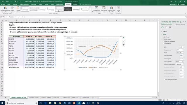CURSO EXCEL 2016. 12. GRÁFICOS EN EXCEL CONFIGURACIÓN смотреть онлайн