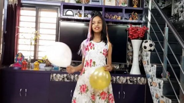 Girls Balloon Challenge Game Activity |