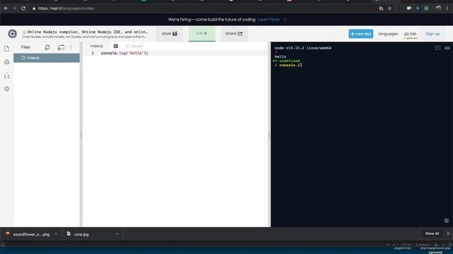 Node Js REPL in Tamil (Part II) смотреть онлайн