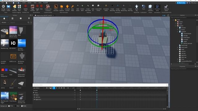 Roblox Studio: How to make boss skill on Droplet Rpg kit смотреть онлайн