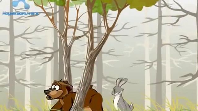 заяц и медведь, видео анекдот смотреть онлайн