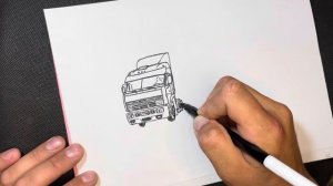 Как нарисовать камаз из фильма «Дальнобойщики»