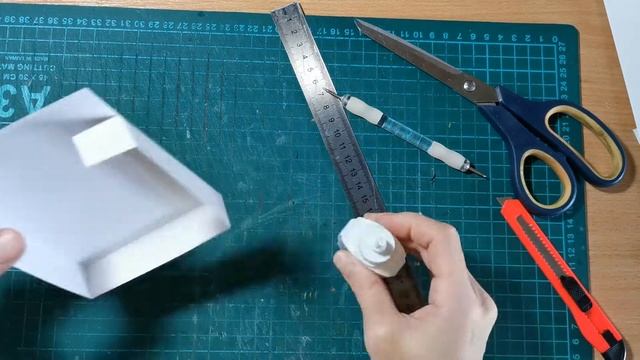 Как сделать коробочку, когда нет картона подходящего размера. смотреть онлайн