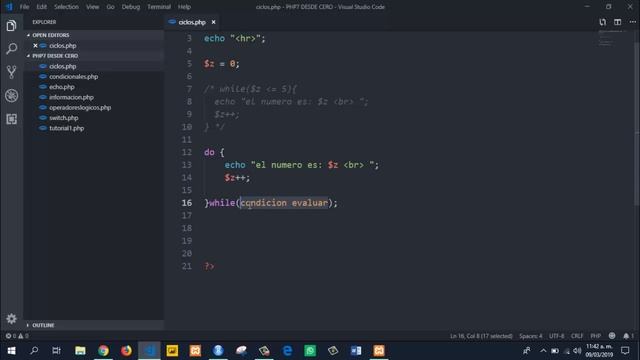 7. CICLOS REPETITIVOS- Curso 100% Practico de Php - смотреть онлайн