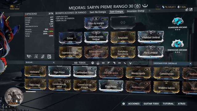 Warframe Build - La reina de Santuario Saryn prime (2020) смотреть онлайн