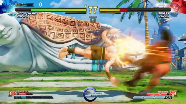 SFV AonYogaWater (Dhalsim) VS BK9999 (Balrog) - Street Fighter v Champion Edition ไทย смотреть онлайн