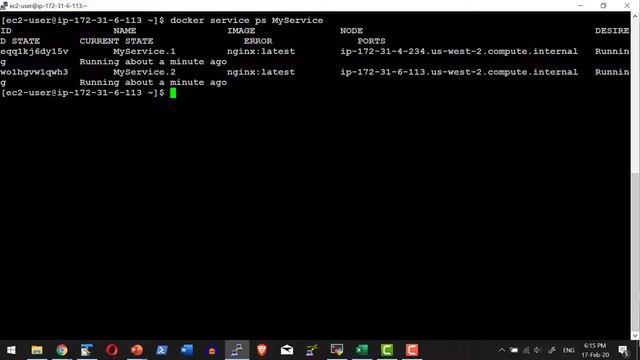 Docker Swarm Service Start Task Details - Video 33 смотреть онлайн