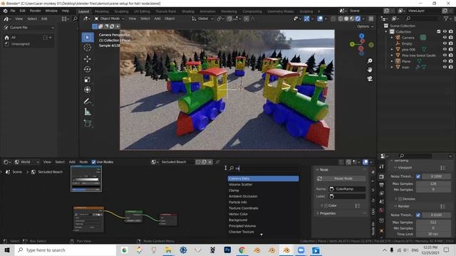 Background HDRI / Color Ramp Mix Node with Blender 3.0 смотреть онлайн