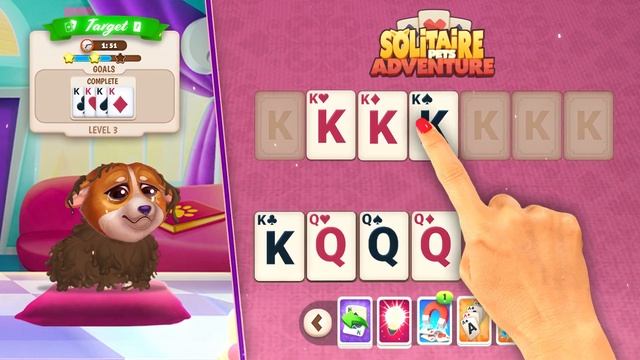Can You Help Queen? | Solitaire Pets Adventure - 16:9 смотреть онлайн