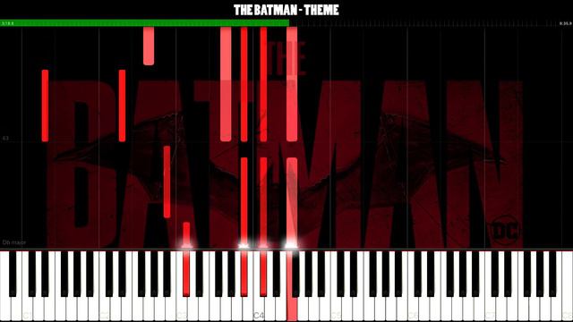 The Batman - Theme (2022) (Piano Tutorial Synthesia) смотреть онлайн