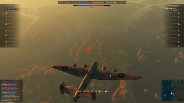 War Thunder. Красивая победа на Галифаксе. Повтор боя от 8.10.2017 смотреть онлайн