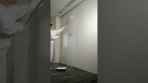 Финишная шпаклевка стен валиком.(первый опыт)