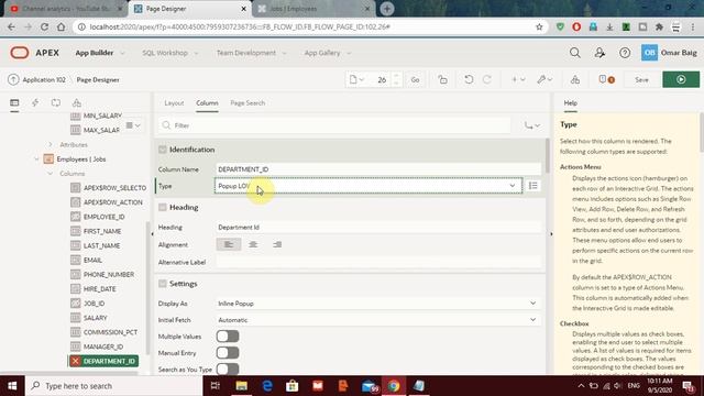 Create Master Detail Form | Page | Oracle APEX 20.1 смотреть онлайн