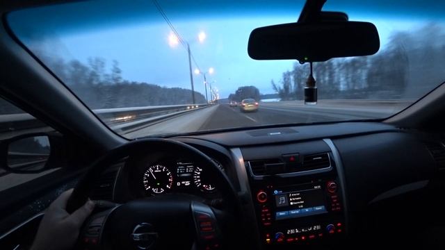 Nissan Teana 2014 2.5 на трассе. Разгон шок. Топ контент. М4 Дон. Новый год. смотреть онлайн