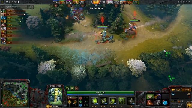 w33 Earth Spirit 7623 Avg MMR Game смотреть онлайн