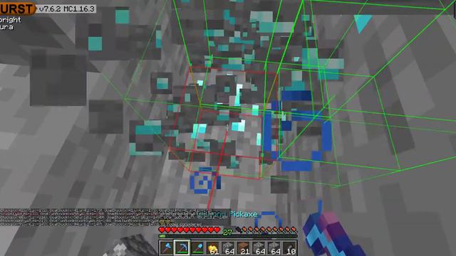 Just mining with baritone in Minecraft 1.16.3 смотреть онлайн