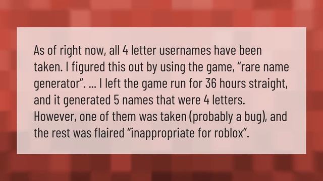 Is there any 3 letter Roblox names left? смотреть онлайн