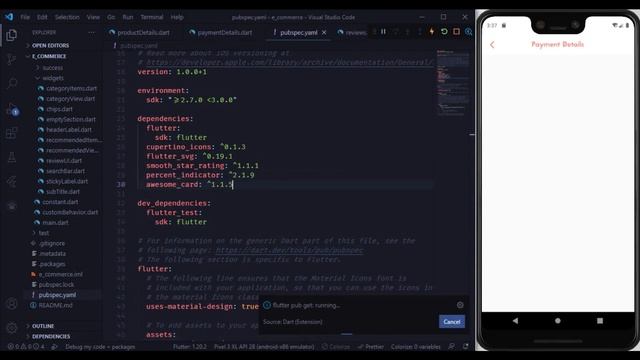 E-Commerce App UI | EP.13 Review, Payment Details, Track Order Screens | Speed Code смотреть онлайн