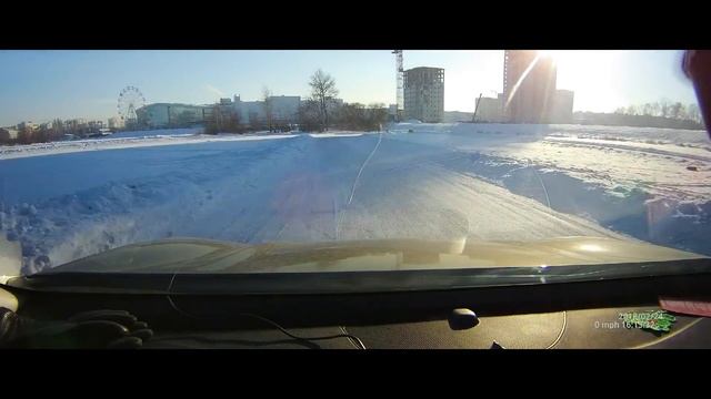 Заезд на КИА Спортейдж IV по Свияжскому льду. Ульяновск февраль 2018. смотреть онлайн