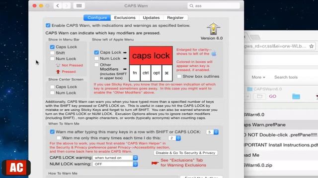 Caps Lock Indicator on Mac-CAPS Warn смотреть онлайн