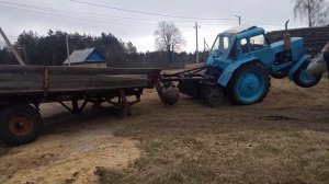 Трактор Мтз 80 Встает На Дыбы!!Вот Что бывает Когда За Рулем Профи!