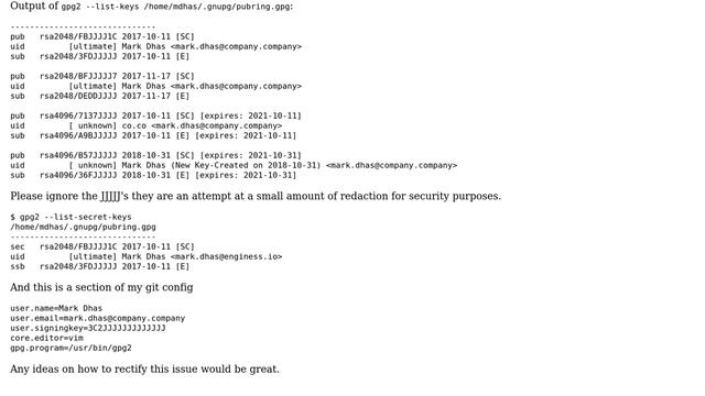 Unix & Linux: gpg2 and git signing смотреть онлайн
