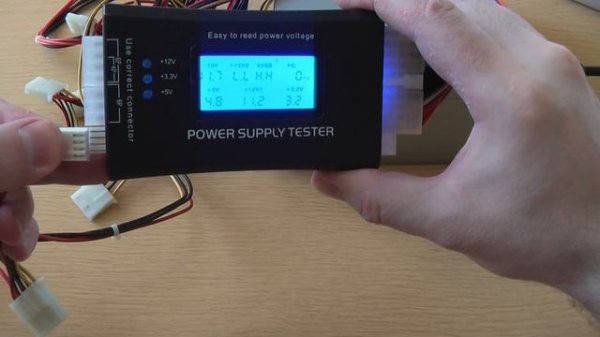 Тестер блоков питания компьютера. Tester power supply of the computer.