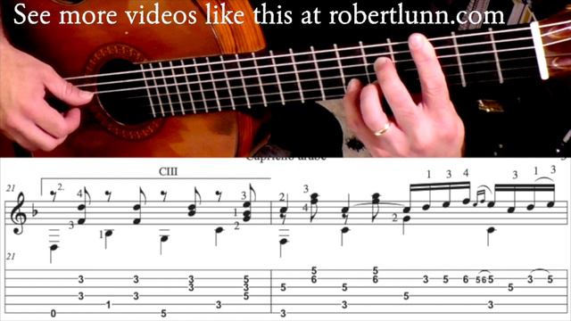 CAPRICHO ARABE (Tárrega) Full Tutorial with TAB смотреть онлайн