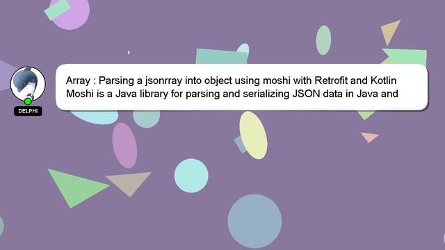 Array : Parsing a jsonrray into object using moshi with Retrofit and Kotlin смотреть онлайн