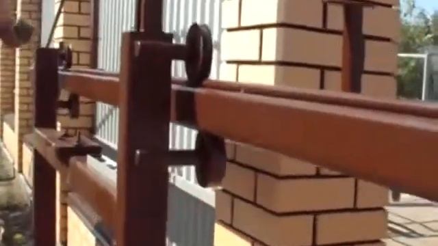 монтаж откатных консольных ворот смотреть онлайн