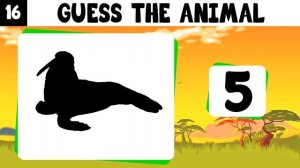 Kids Quiz : Guess the Animal from their Shadow | Brain Games | Learn about Animals Quiz for Kids
